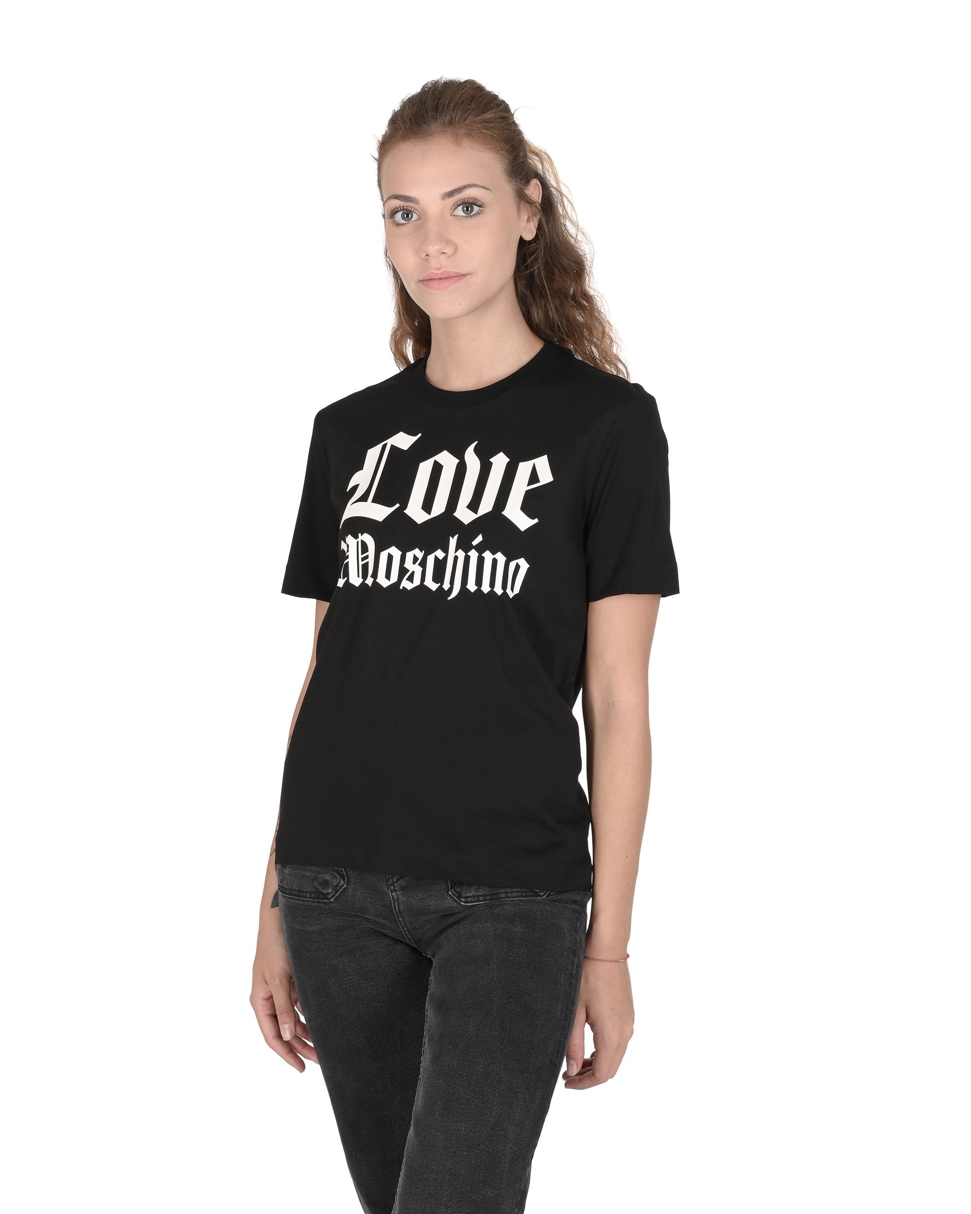 Love Moschino Womens T-Shirt W 4 H06 33 M 3876 C74 BLACK