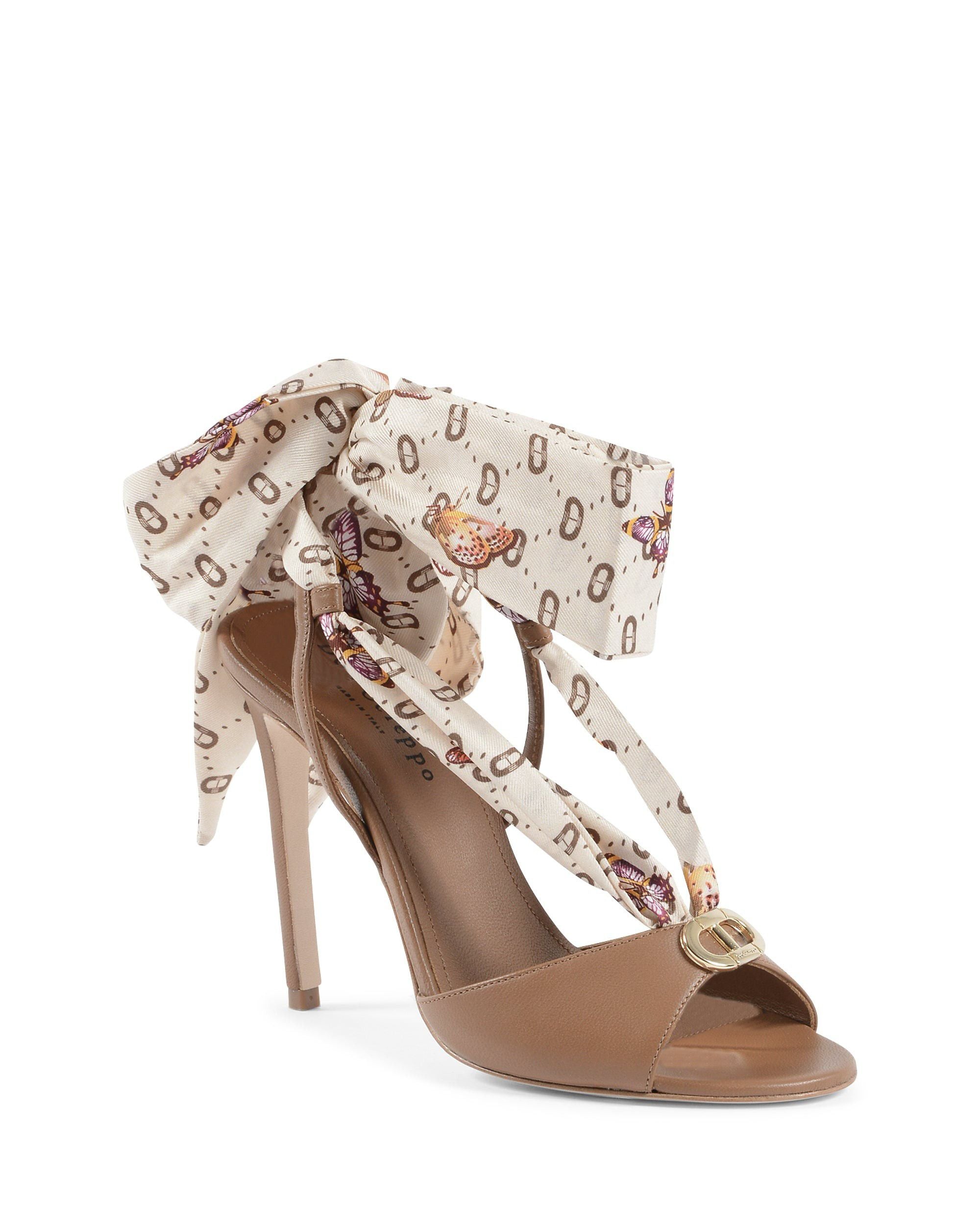 Evelyn Silk Printed Heel