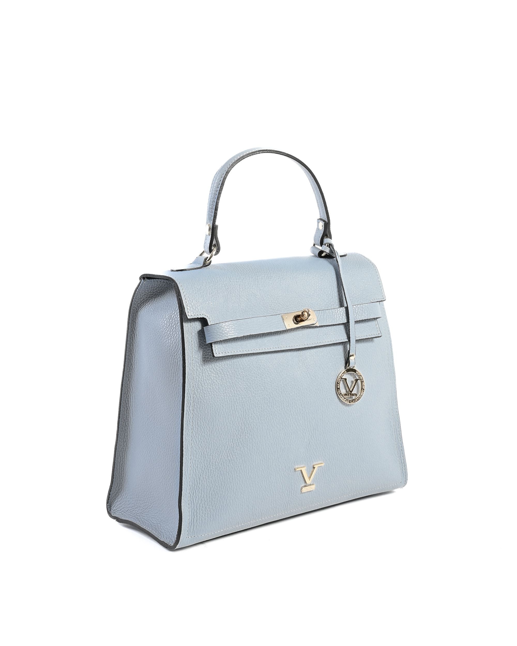 V Italia Womens Handbag Light Blue BG12010 DOLLARO AZZURRO