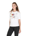 Love Moschino Womens T-Shirt W 4 F15 3E M 3876 A00 OPTICAL WHITE