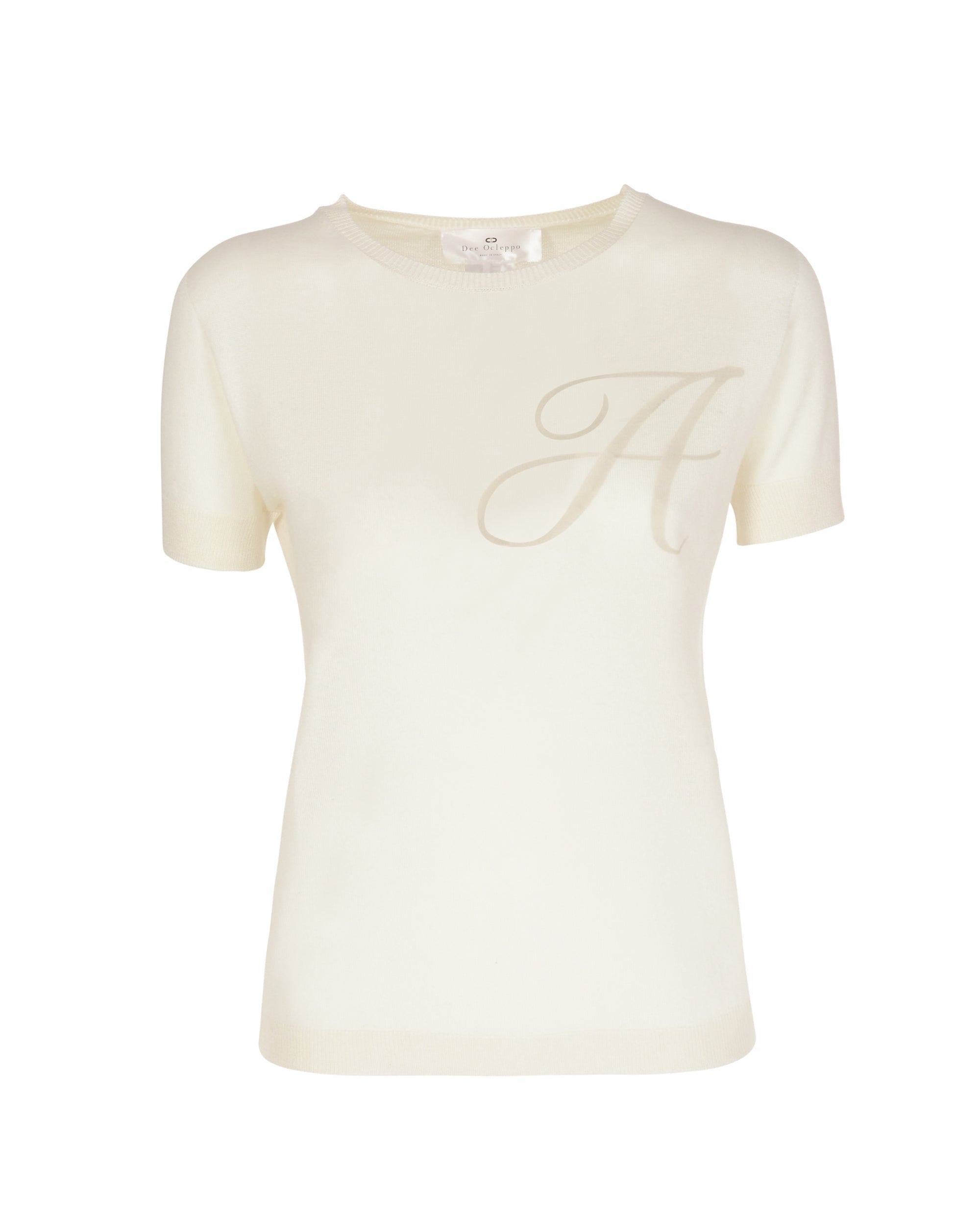 Summer Cashmere Crew Neck -Short Sleeve - Ivory