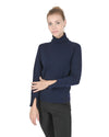 Crown of Edinburgh Cashmere Womens Turtleneck Sweater COE 0023 NAVY BLUE