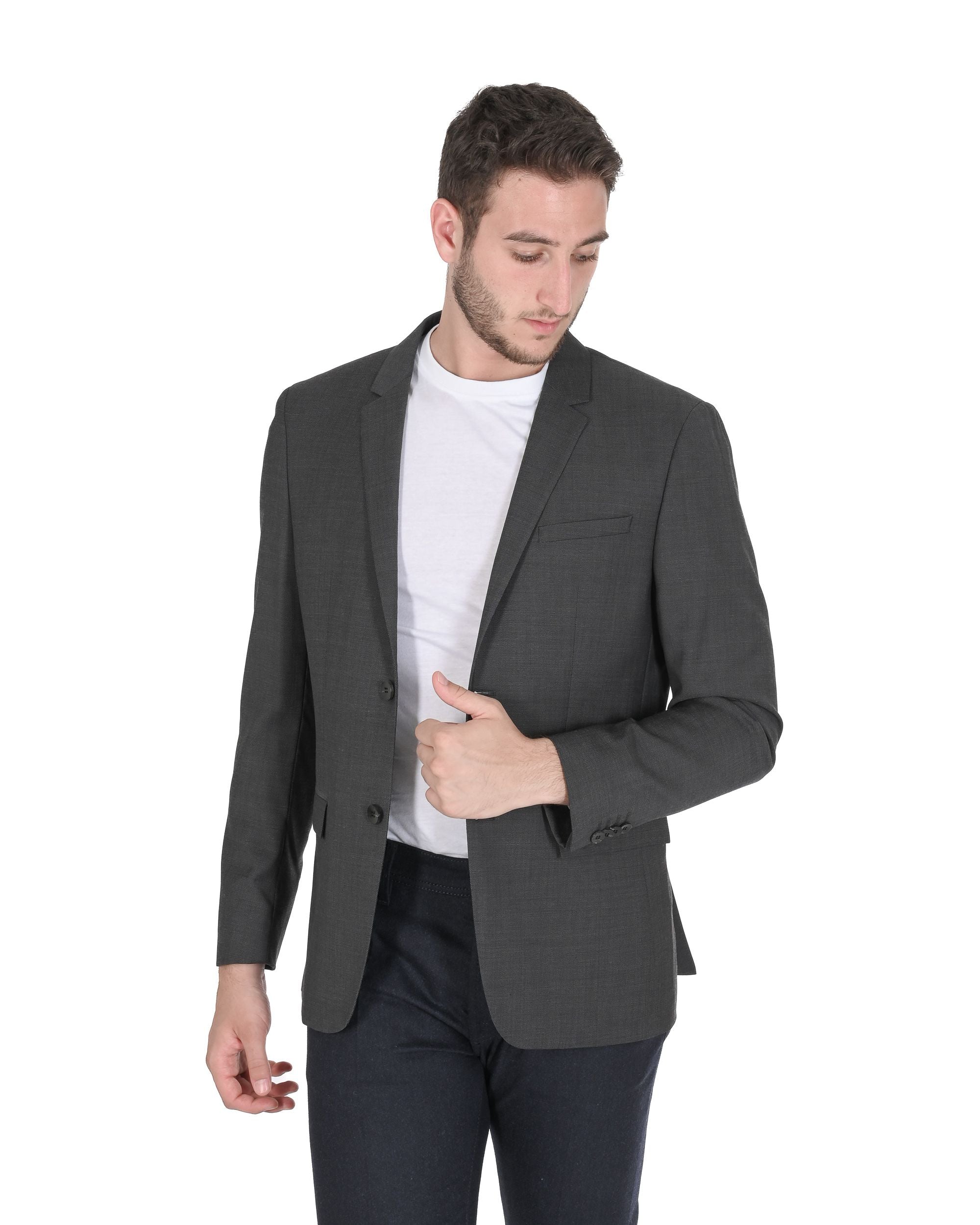 Calvin Klein Mens Blazer Grey K1IK101985038