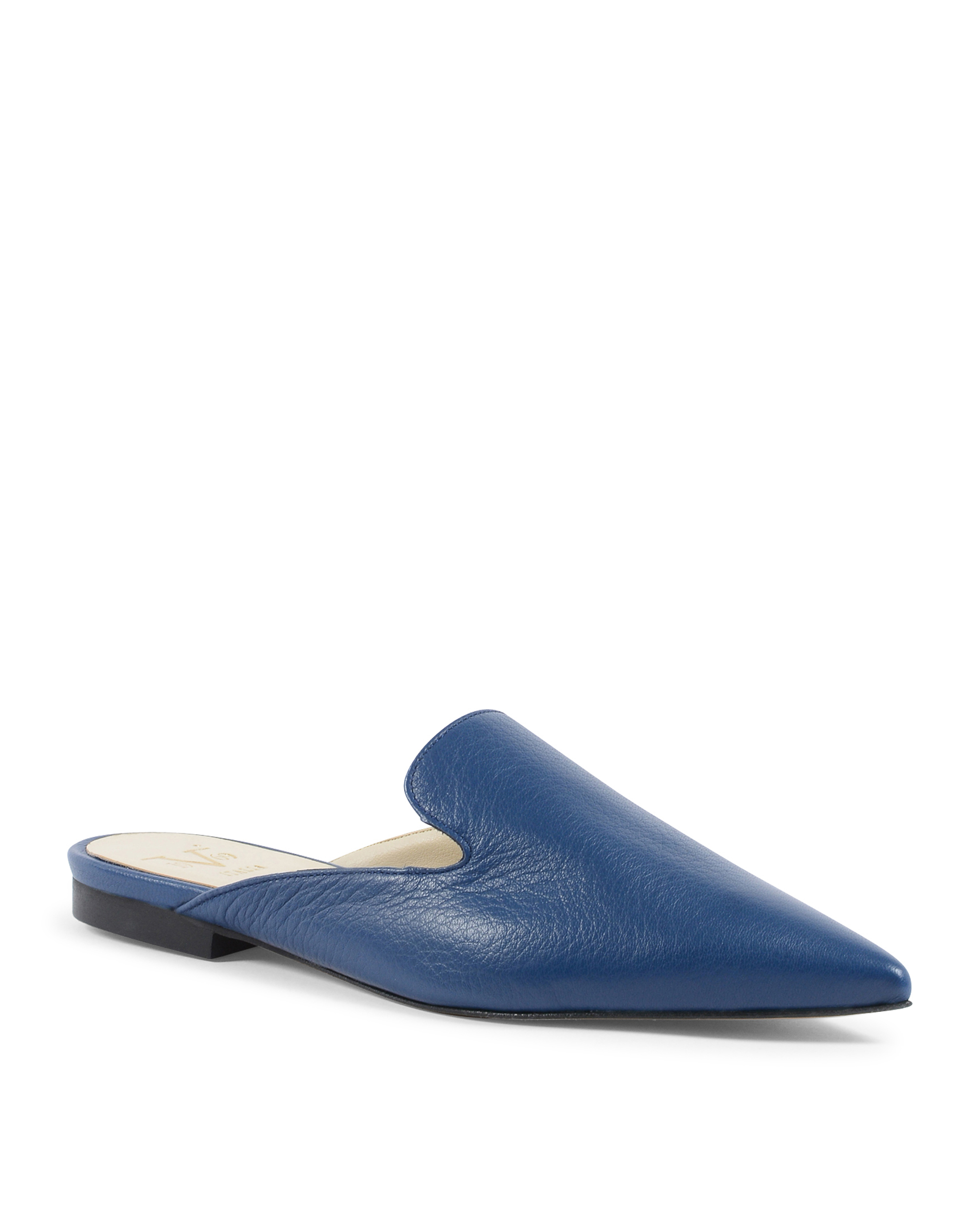 19V69 Italia Womens Slide Blue SABOT DAMITA NAPPA INCHIOSTRO