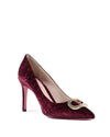 Office Party Cocco Velvet Pump Ruby