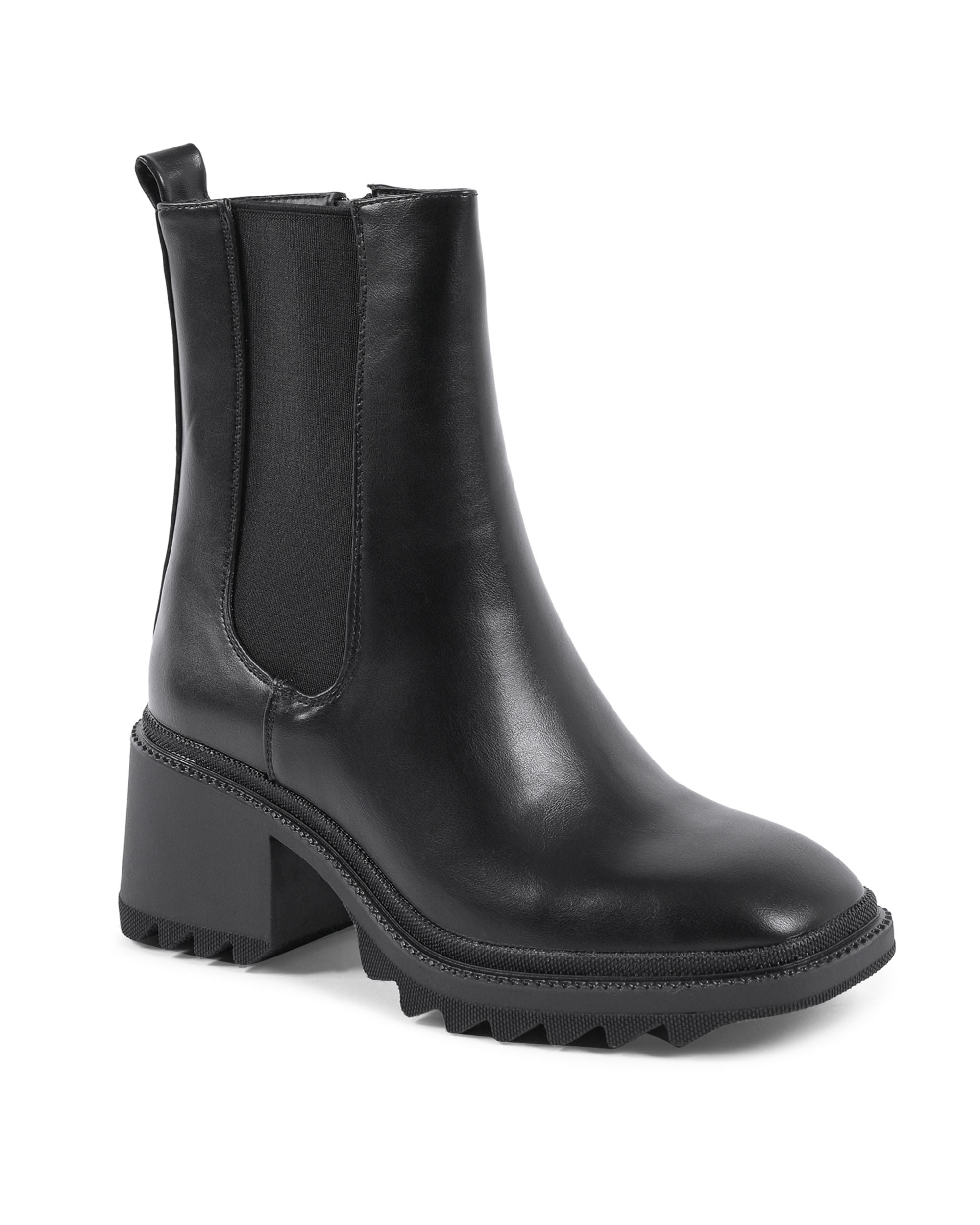 19V69 Italia Womens Ankle Boot Black 181-87 NERO