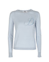 Crown of Edinburgh Cashmere Long Sleeve ART 004 LIGHT BLUE LETTER D