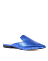 19V69 Italia Womens Slide LamÃ¨ Blue 4747 SABOT TRAF LAM BLU