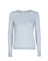 Crown of Edinburgh Cashmere Long Sleeve ART 004 LIGHT BLUE LETTER P