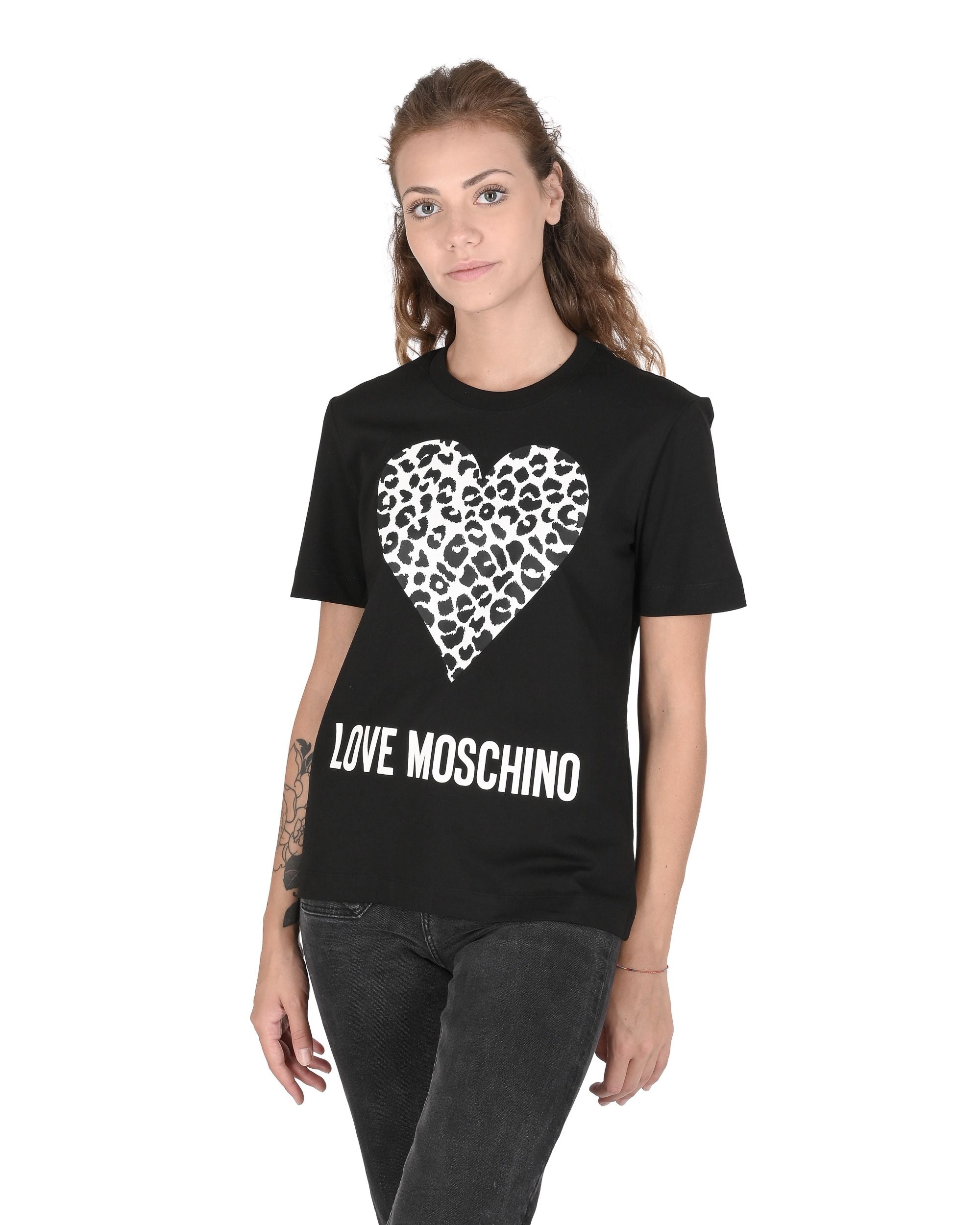 Love Moschino Womens T-Shirt W 4 H06 27 M 3876 C74 BLACK