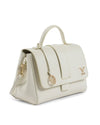 V Italia Womens Handbag White BC10280 52 SAFFIANO LATTE