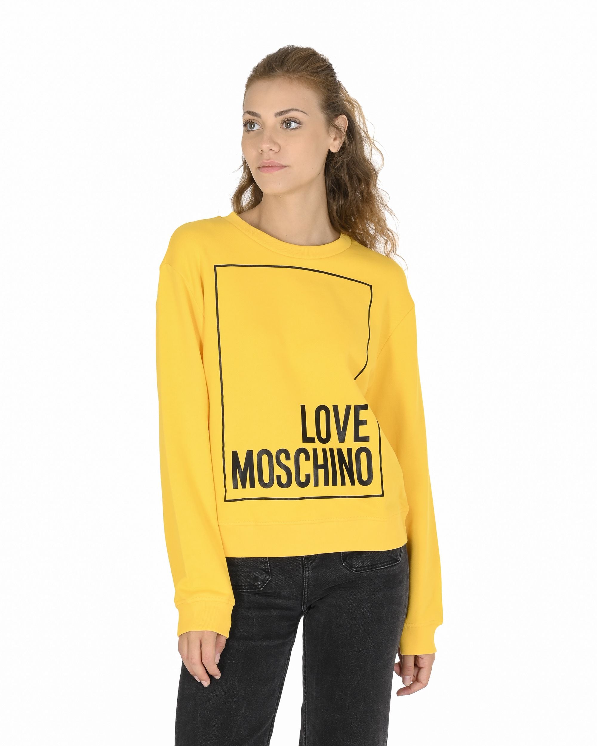 Love Moschino Womens Sweatshirt W 6 306 47 M 4055 I60 YELLOW