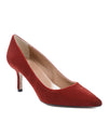 19V69 Italia Womens Pump Red INES65 VELLUTO GRANATA