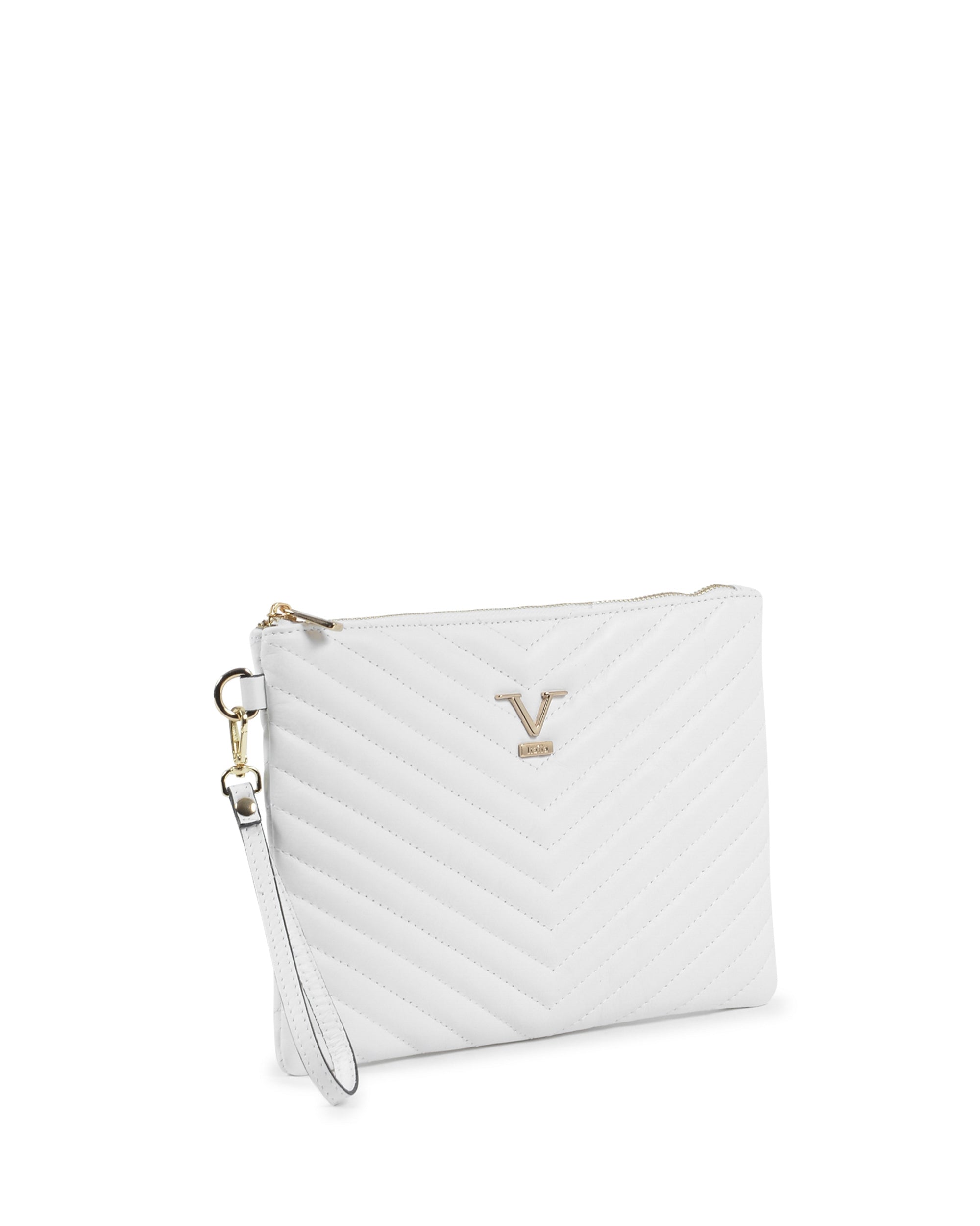 V Italia Womens Clutch White V613 52 SAUVAGE BIANCO