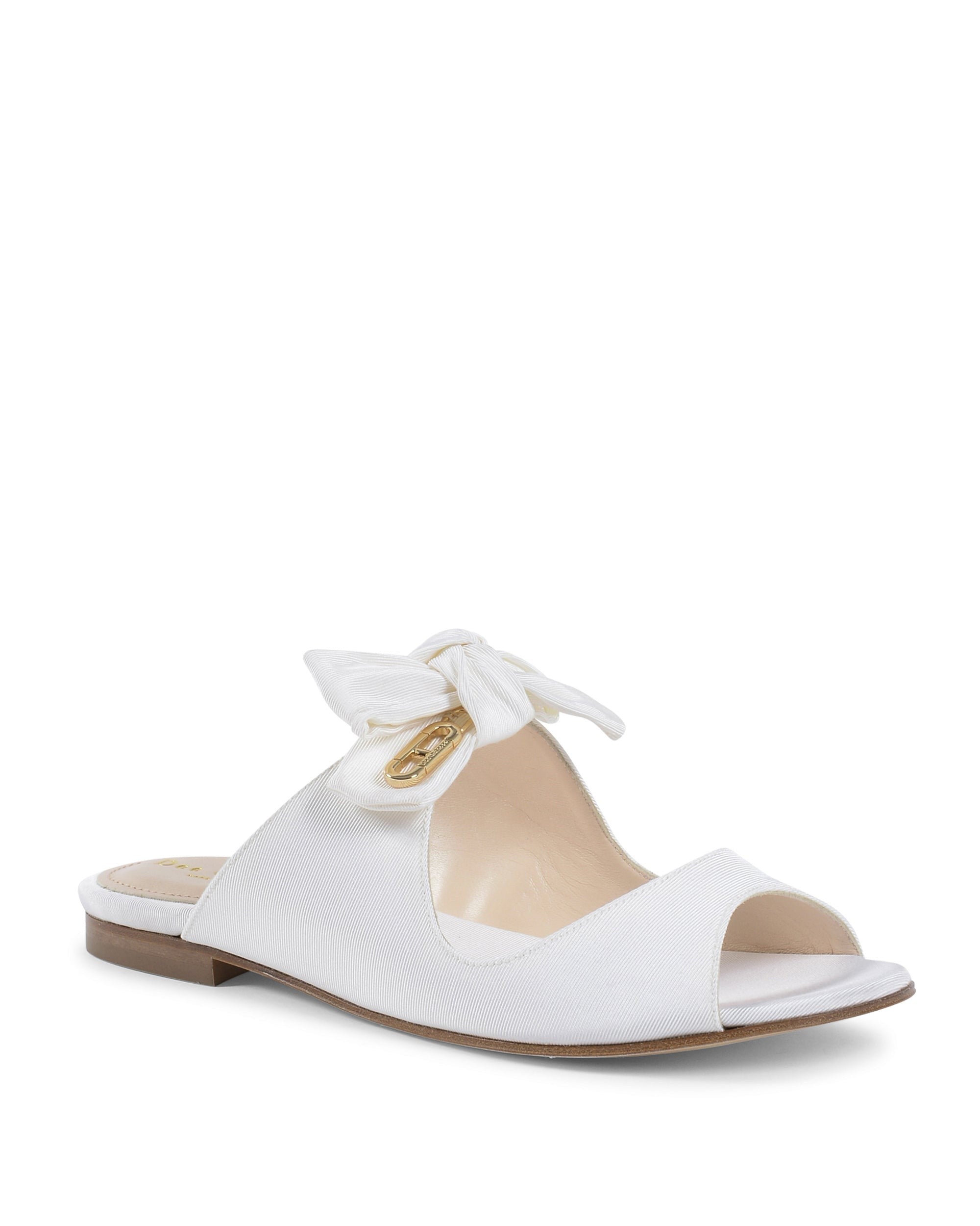 Helen Flat Sandal - White