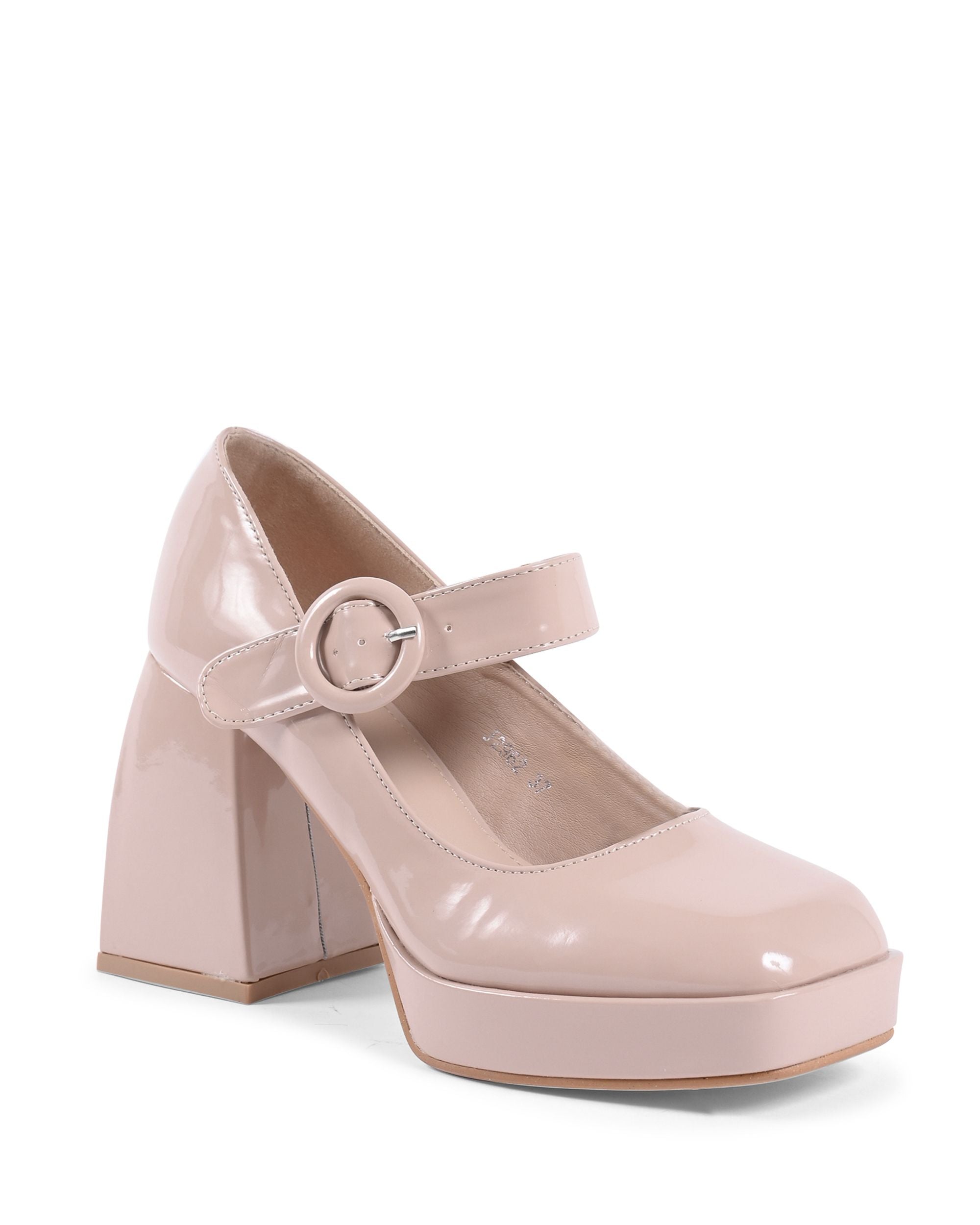 19V69 Italia Womens Mary Jane Pump Nude J2962 NUDE