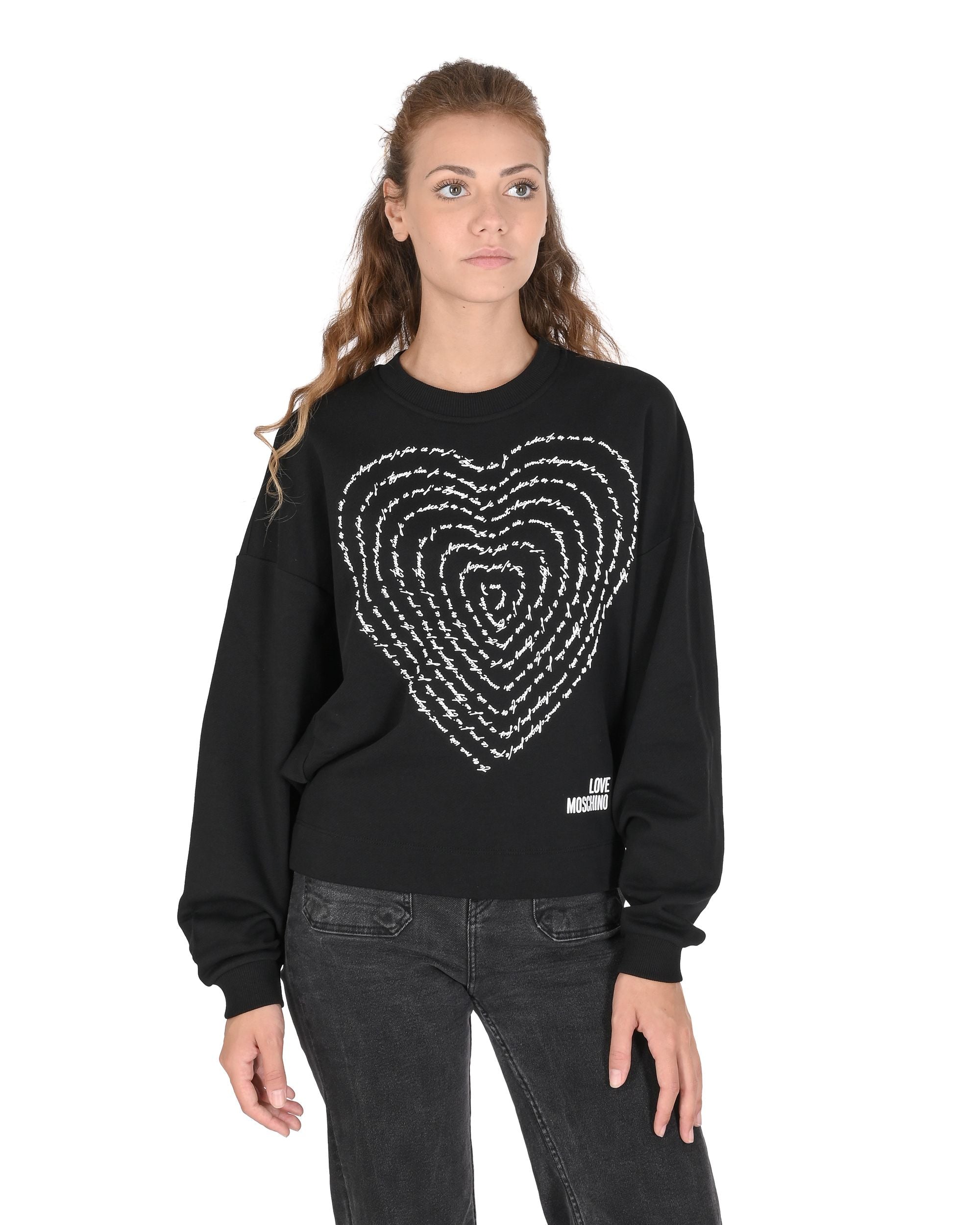 Love Moschino Womens Sweatshirt W 6 431 02 M 4055 C74 BLACK