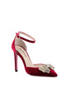 Velvet Bow Pump Ruby