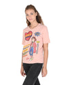 Love Moschino Womens T-Shirt W 4 F15 3D M 3876 M12 POWDER PINK