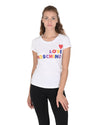 Love Moschino Womens T-Shirt W 4 B19 5B M 4083 A00 OPTICAL WHITE