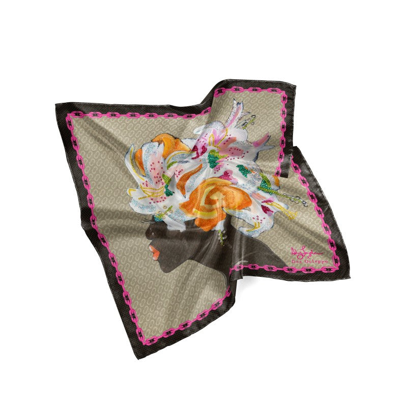 Dee X Ashley Longshore Italian Silk Scarf