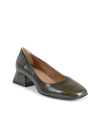 19V69 Italia Womens Heeled Ballerina SOFIA NAPLACK VERDE BOTTIGLIA