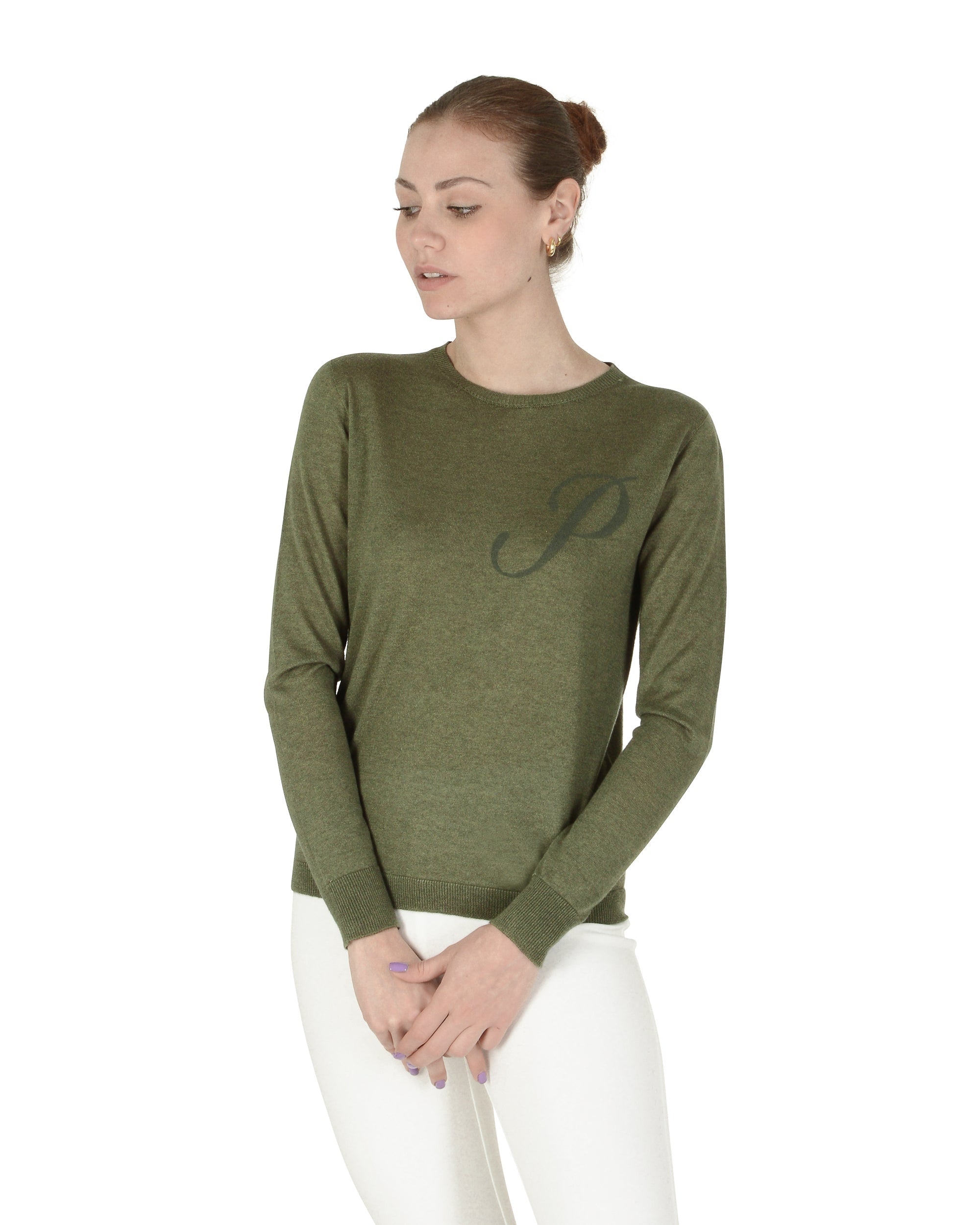 Summer Cashmere Crew Neck - Long Sleeve - Green