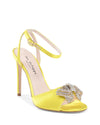 Satin Bow Sandal - Yellow