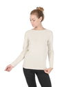 Crown of Edinburgh Cashmere Womens Boat Neck Sweater COE 0015 CREAM