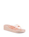 Michael Kors Girls Multicolor Flip Flop ZIA GAGE KILEY ROSE GOLD