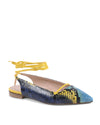 Brenda Flat Python - Blue/Yellow